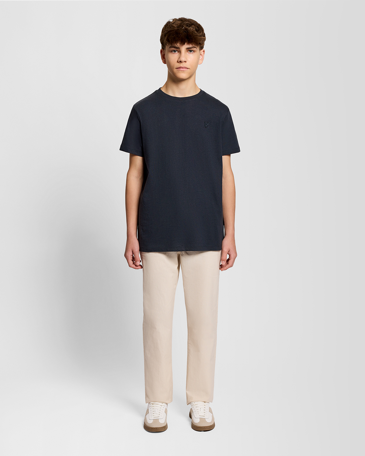 Linen Blend T-shirt Dark Navy - 4