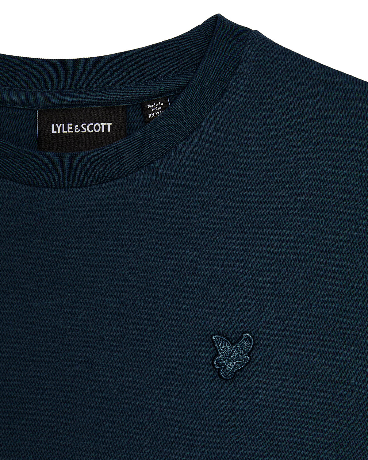 Linen Blend T-shirt Dark Navy - 2