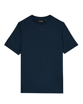 Linen Blend T-shirt Dark Navy
