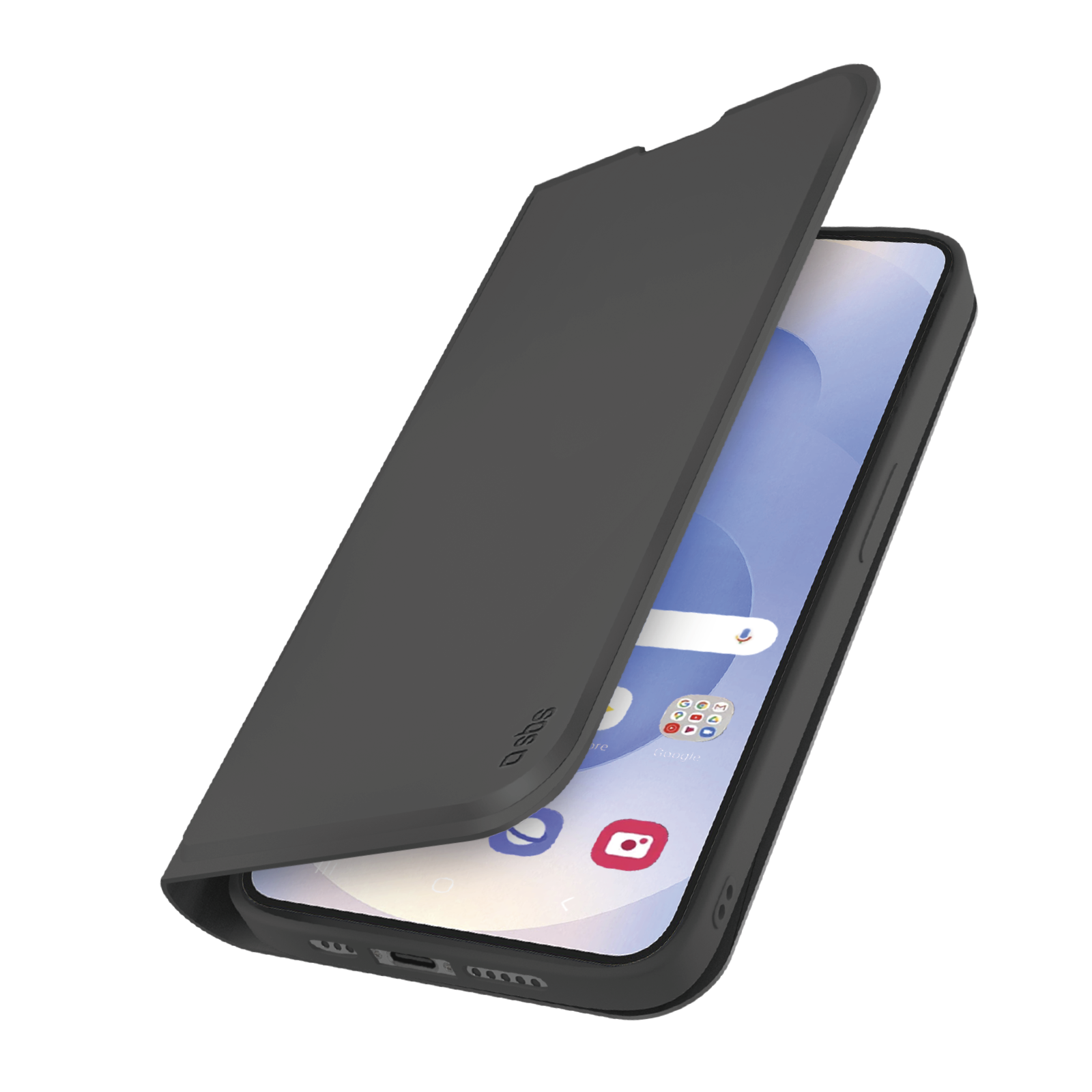 SBS, Samsung Galaxy S25 Edge plånboksfodral, svart