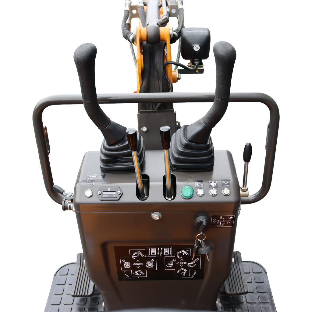 Minigrävare Bernards 640 kg med joystick och 3 skopor - 11