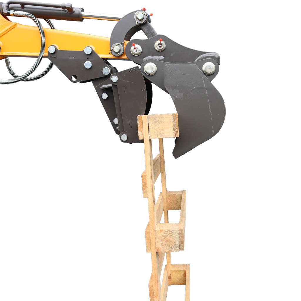 Minigrävare Bernards 640 kg med joystick och 3 skopor - 10