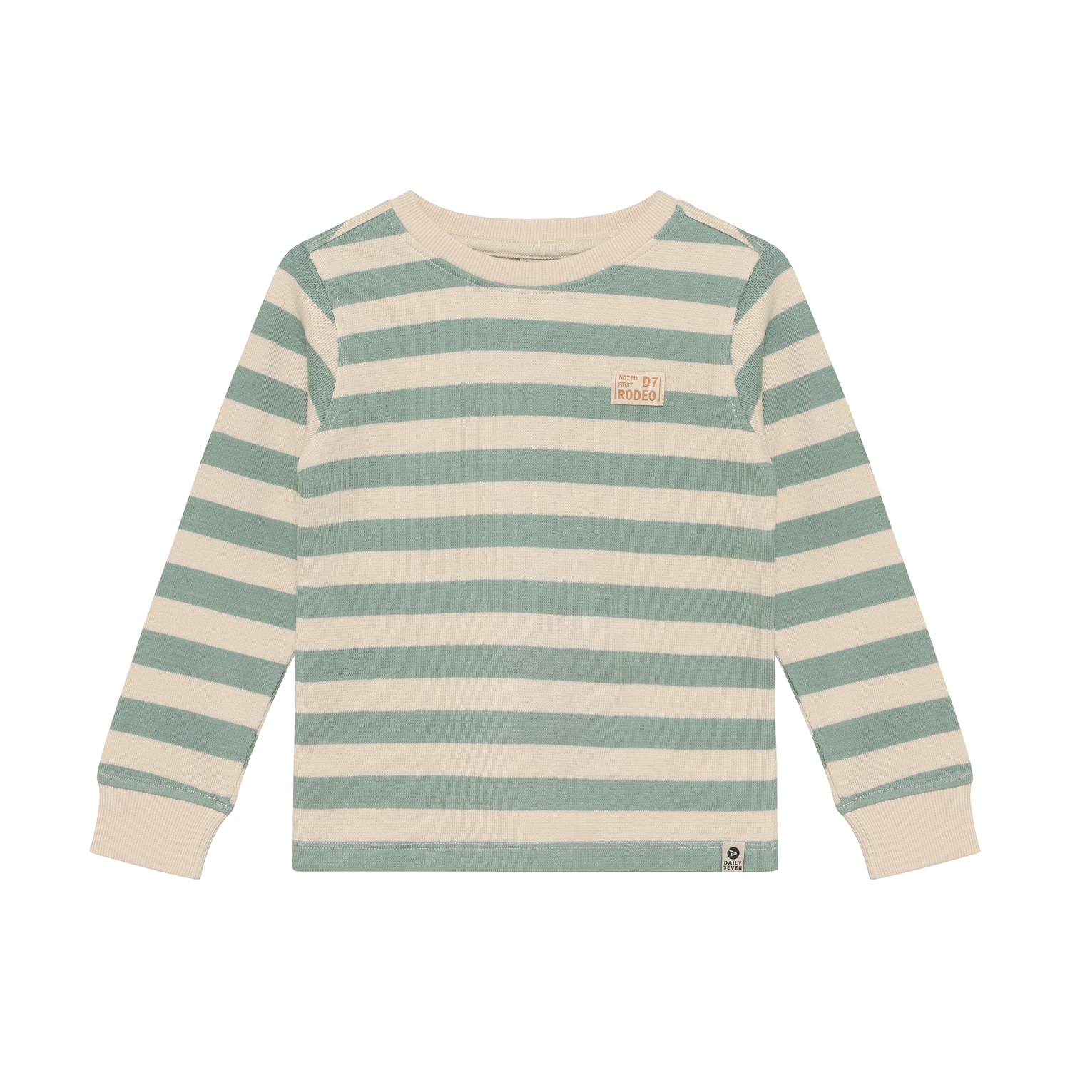 T-shirt Longsleeve Stripe Green Milieu