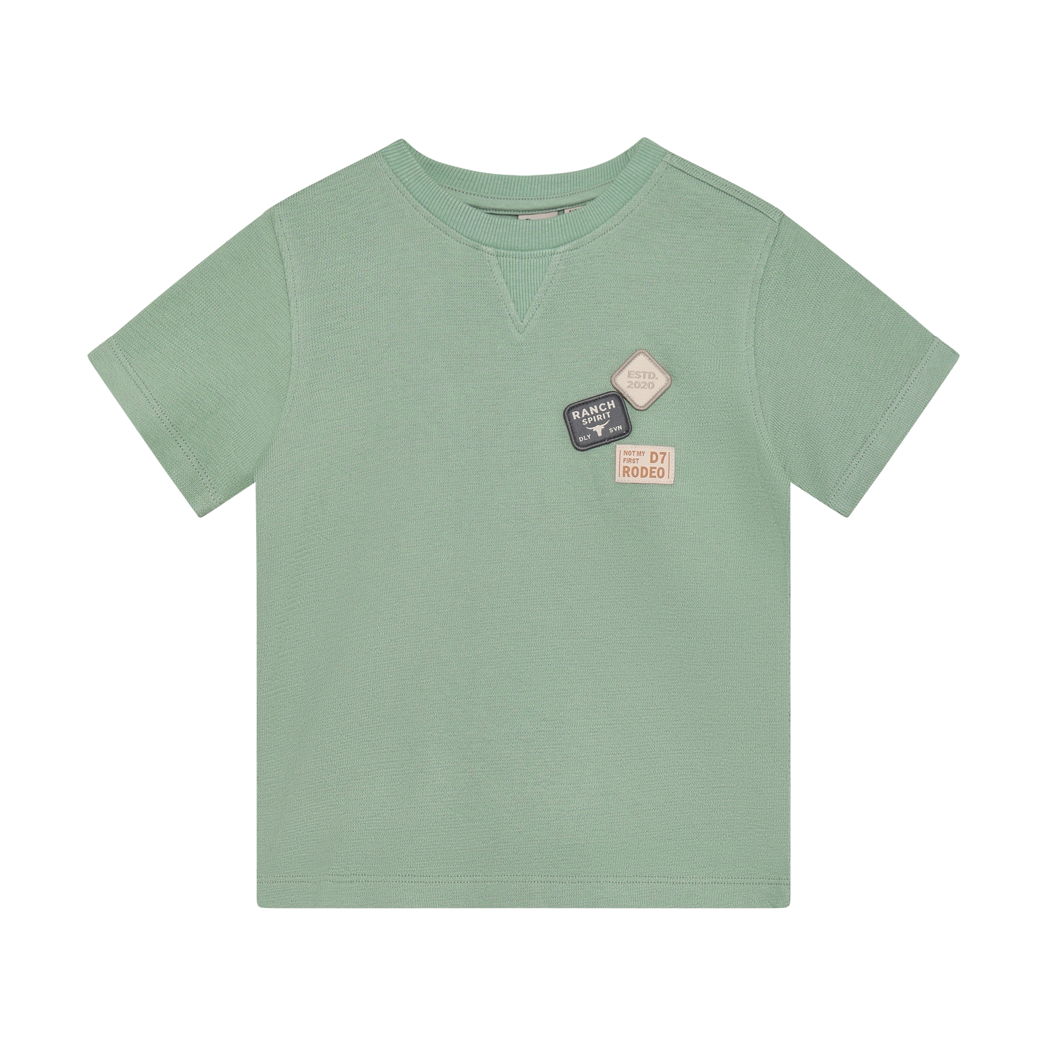 T-shirt Basic Badge Green Milieu
