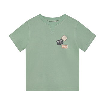 T-shirt Basic Badge Green Milieu