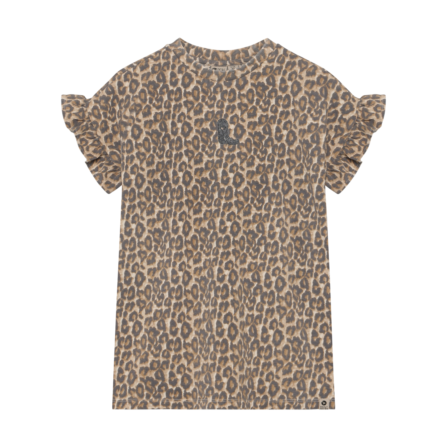 T-shirt Dress Allover Print Sandshell