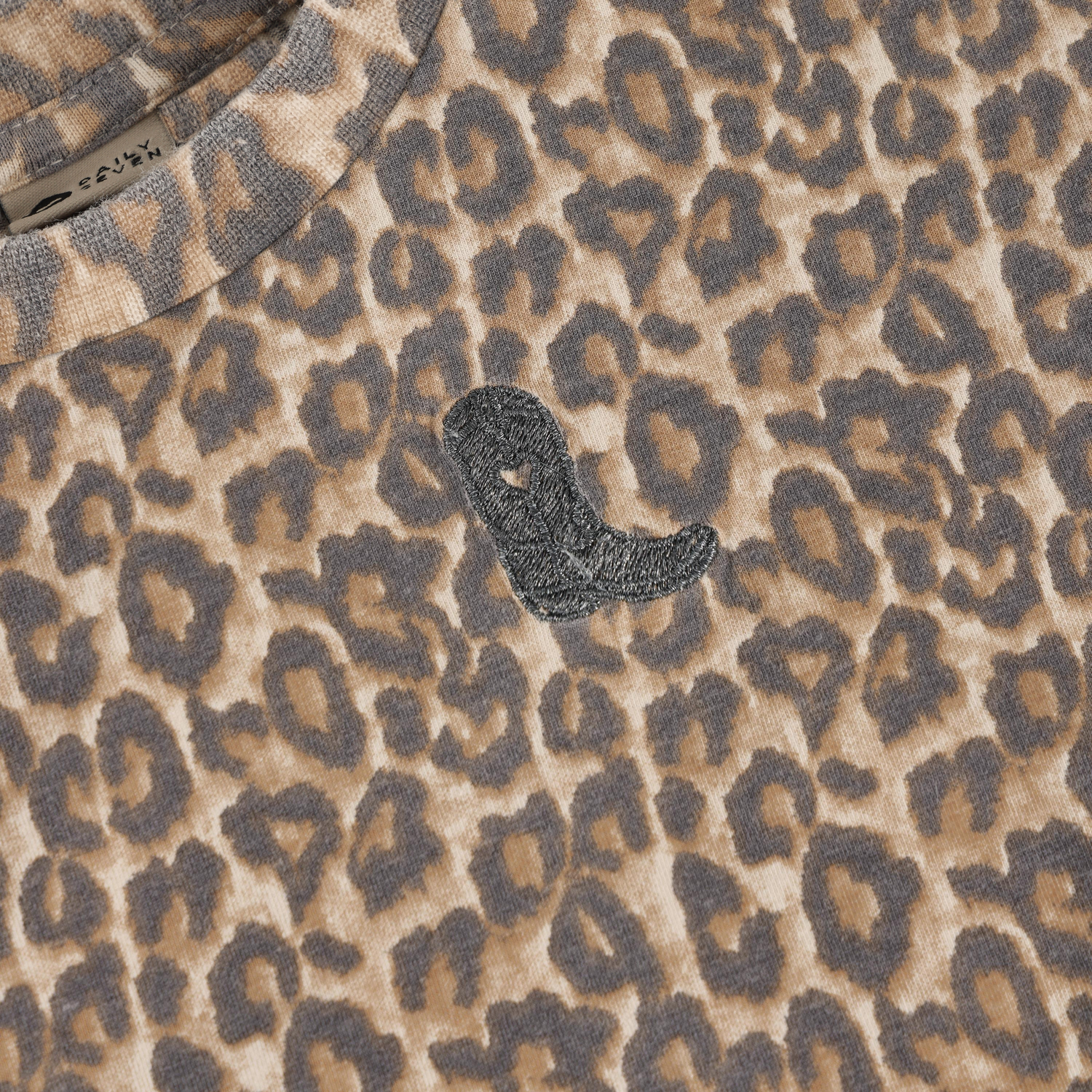 T-shirt Dress Allover Print Sandshell - 3