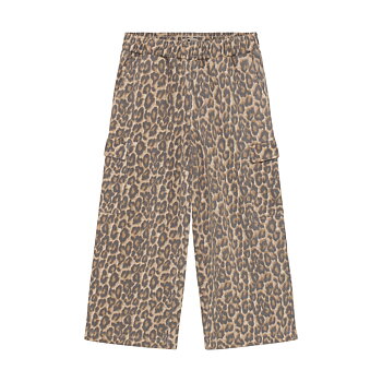 Wide Cargo Pants Print Sandshell