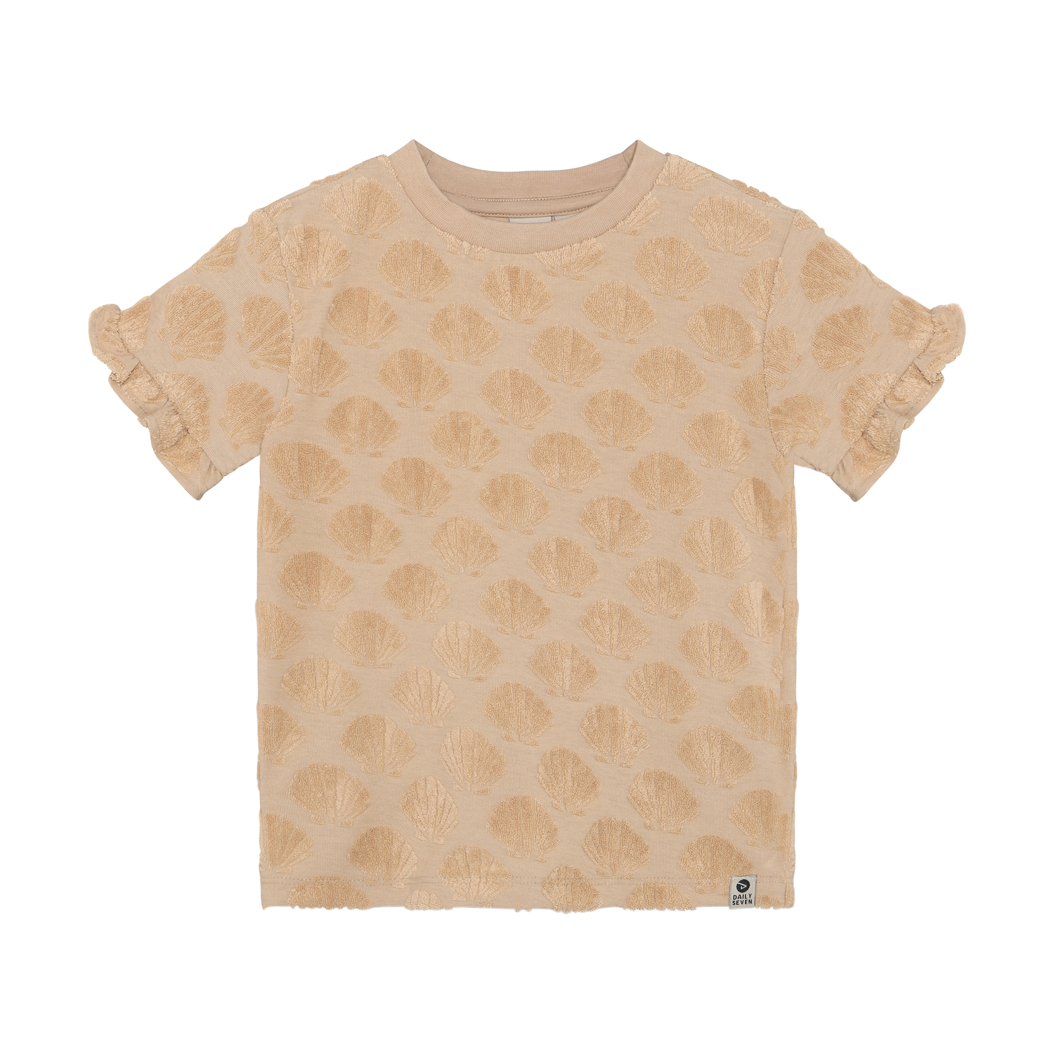 T-shirt Terry Print Latte Sand