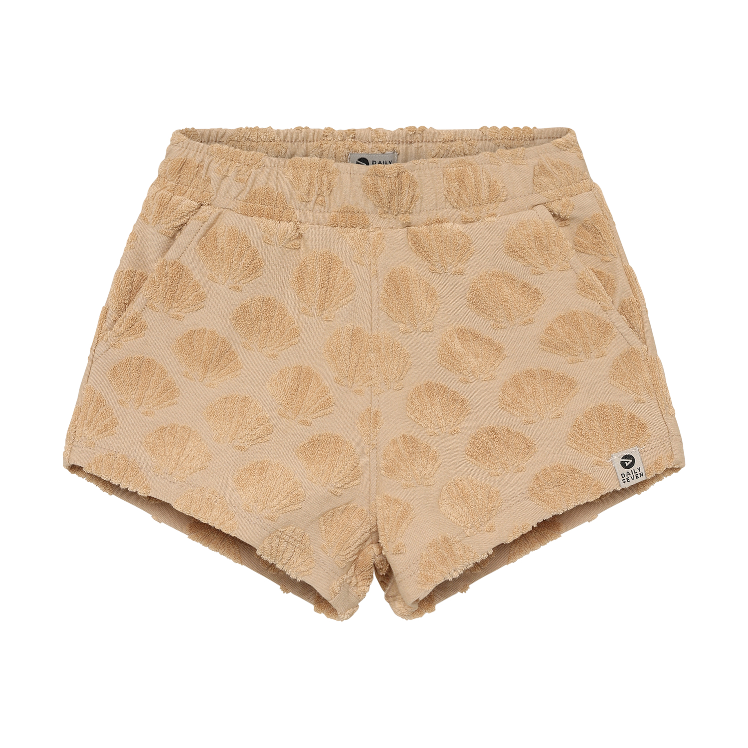 Terry Shorts Print Latte Sand