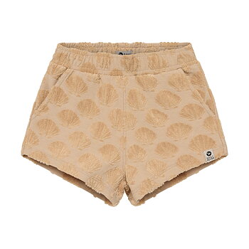 Terry Shorts Print Latte Sand