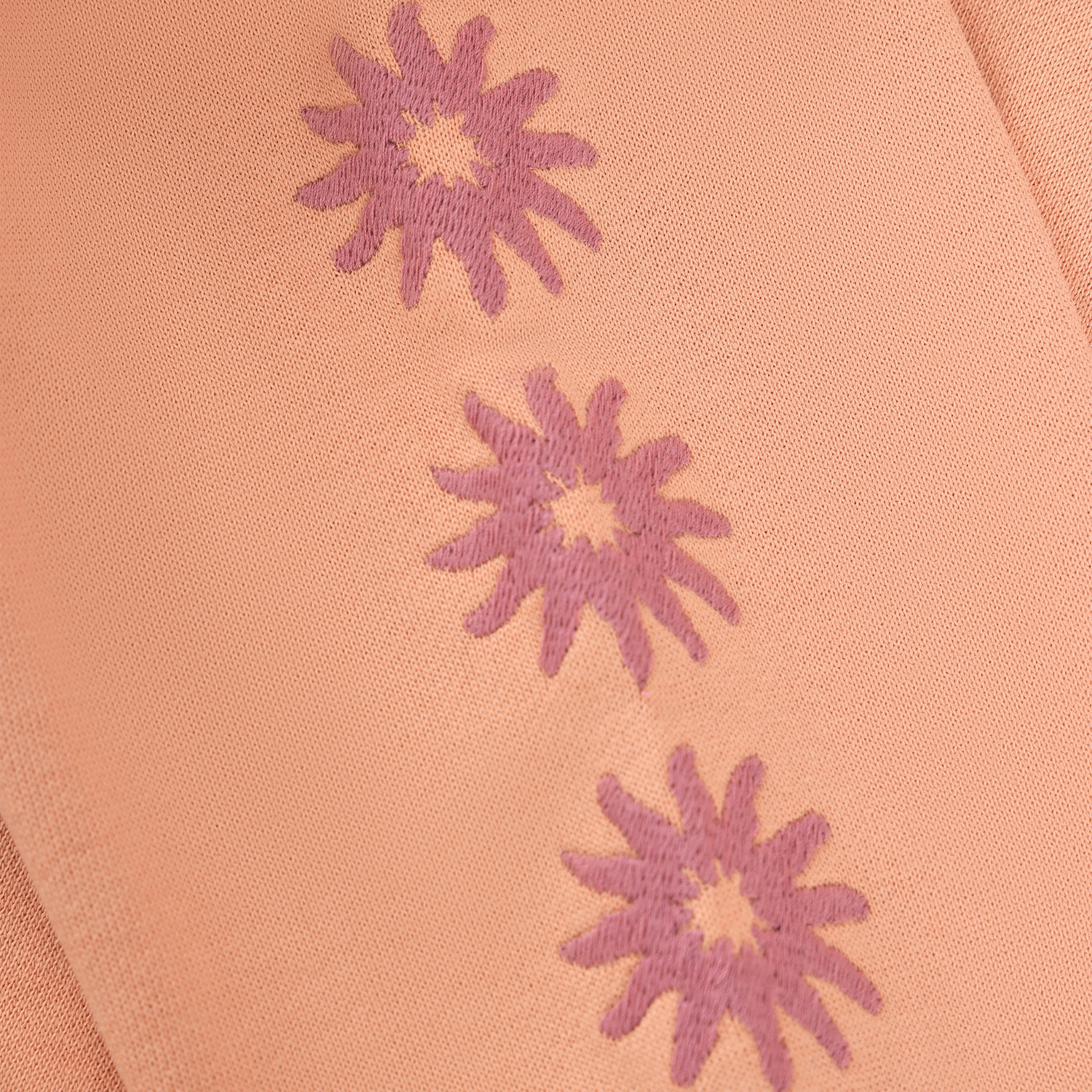 Sweater Embroidery Sleeve Dusty Coral - 3