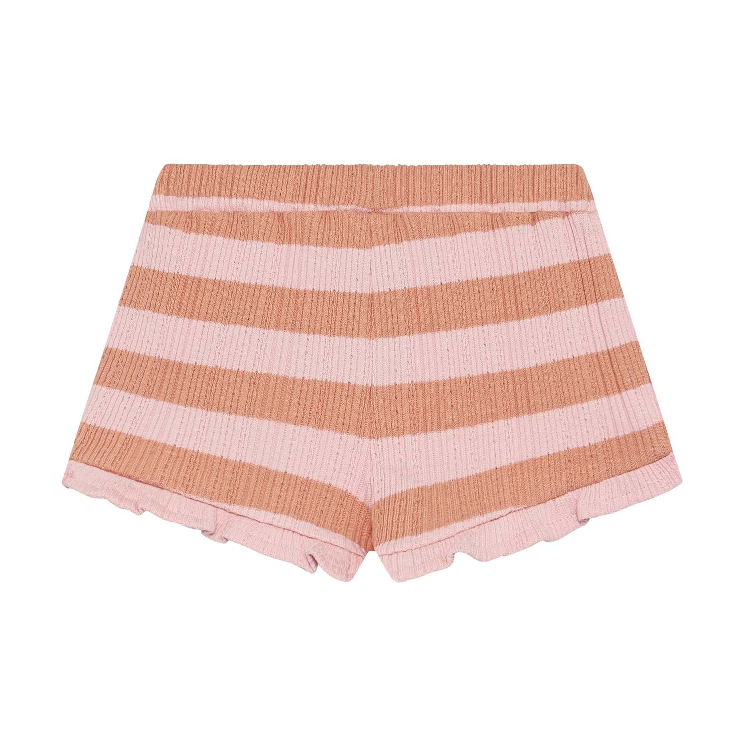 Ruffle Shorts Fancy Stripe Silver Pink - 2