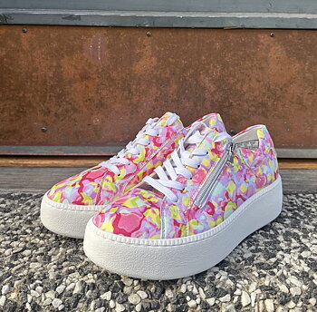 Sneakers Nicky-H från Waldläufer, blommig, 100% vegansk