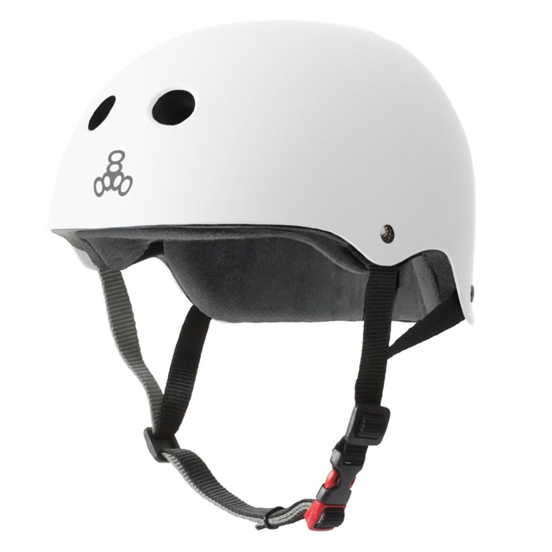 Triple Eight Helmet - Certified Sweatsaver Matte White