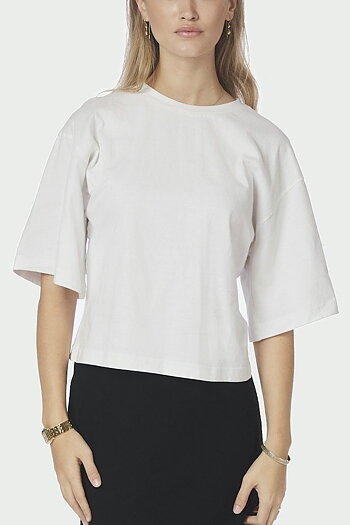 Neo Noir - Asha Boxy Tee White