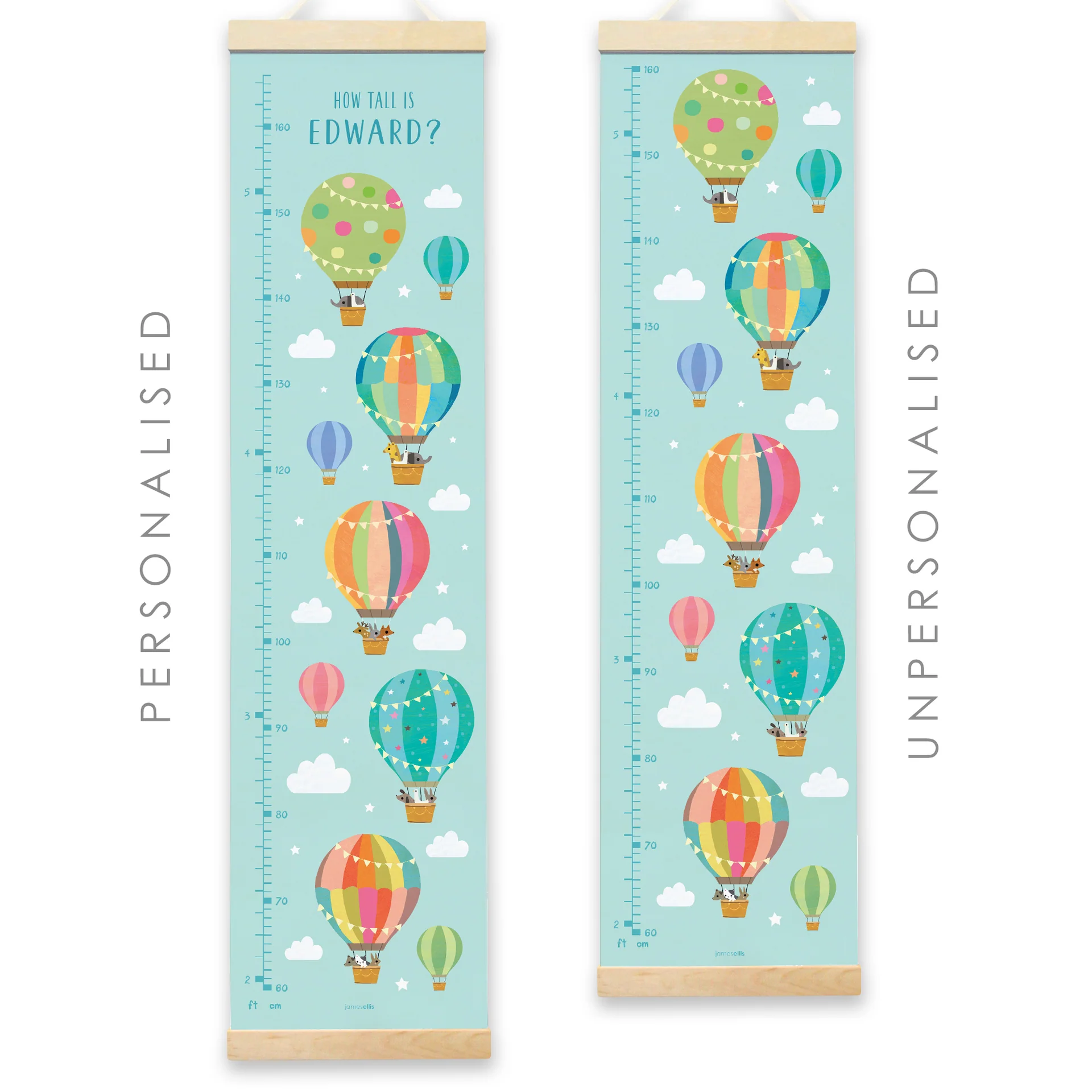 Ballons Height Chart