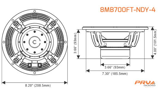 PRV Audio 8MB700FT-NDY-4 - 14