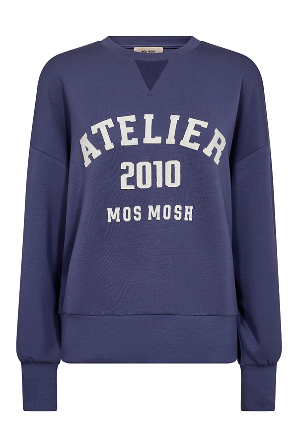 MMNima  O-LS Sweatshirt Crown Blue - 3