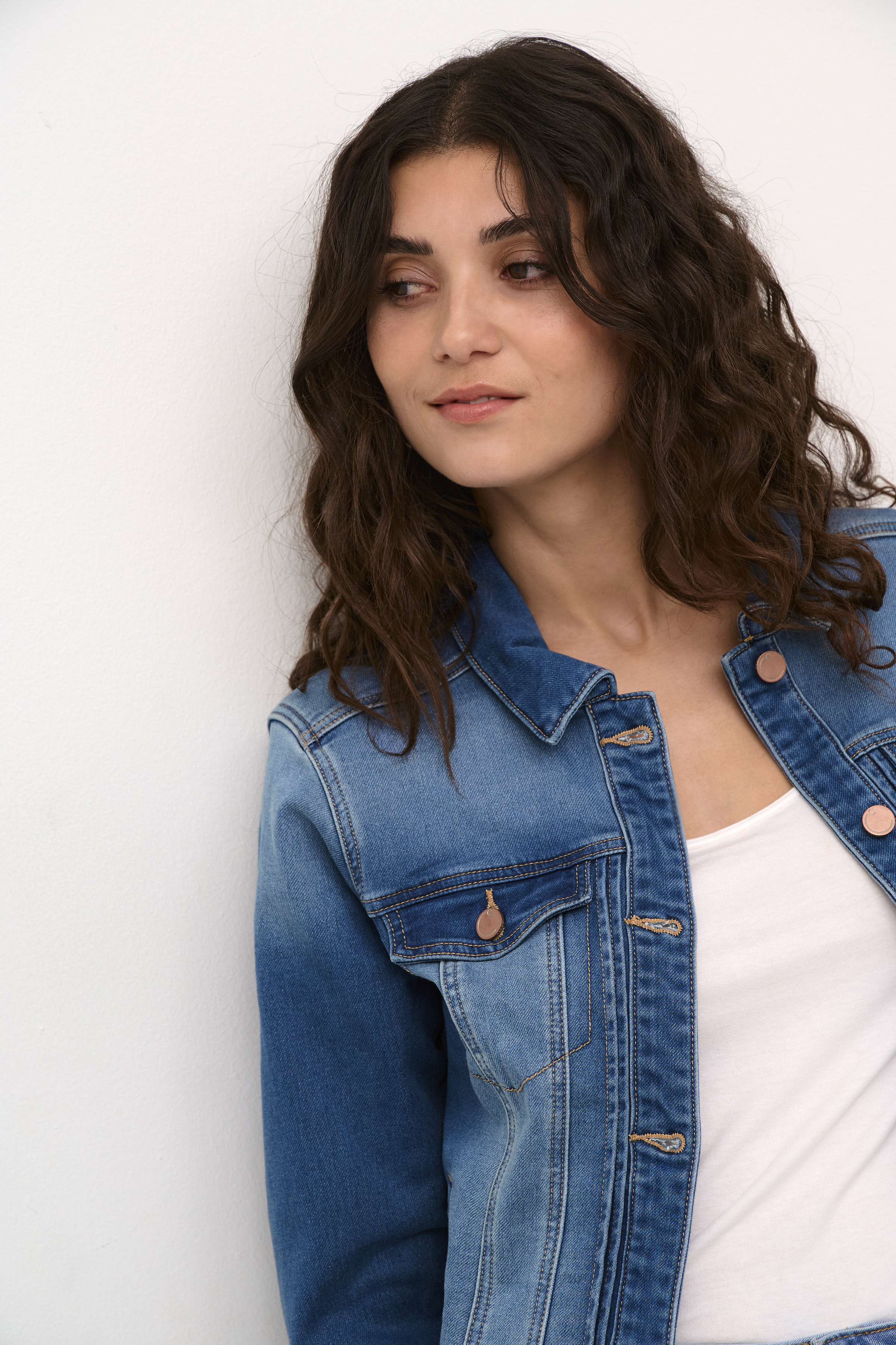 CRRota Jogg Denim Jacket Medium Blue Stretchig jeansjacka