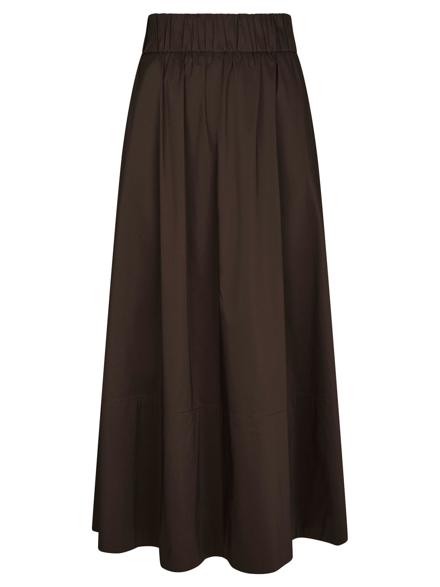 Neo Noir - Yara Poplin Skirt Chocolate Brown - 6
