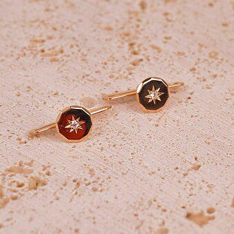 Chest buttons with CZ 18k gold, Vintage