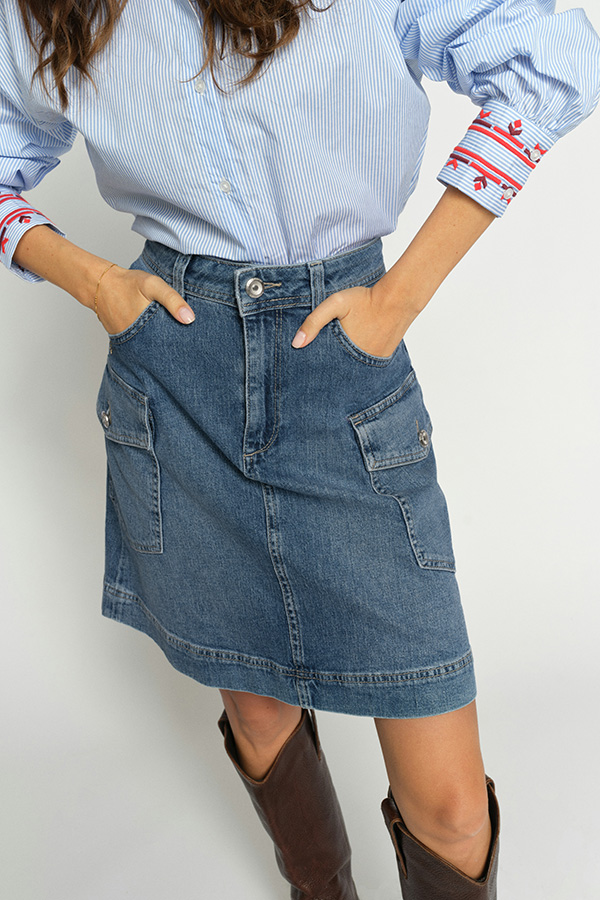 Mos Mosh - MMJacklyn Olesen Skirt Blue