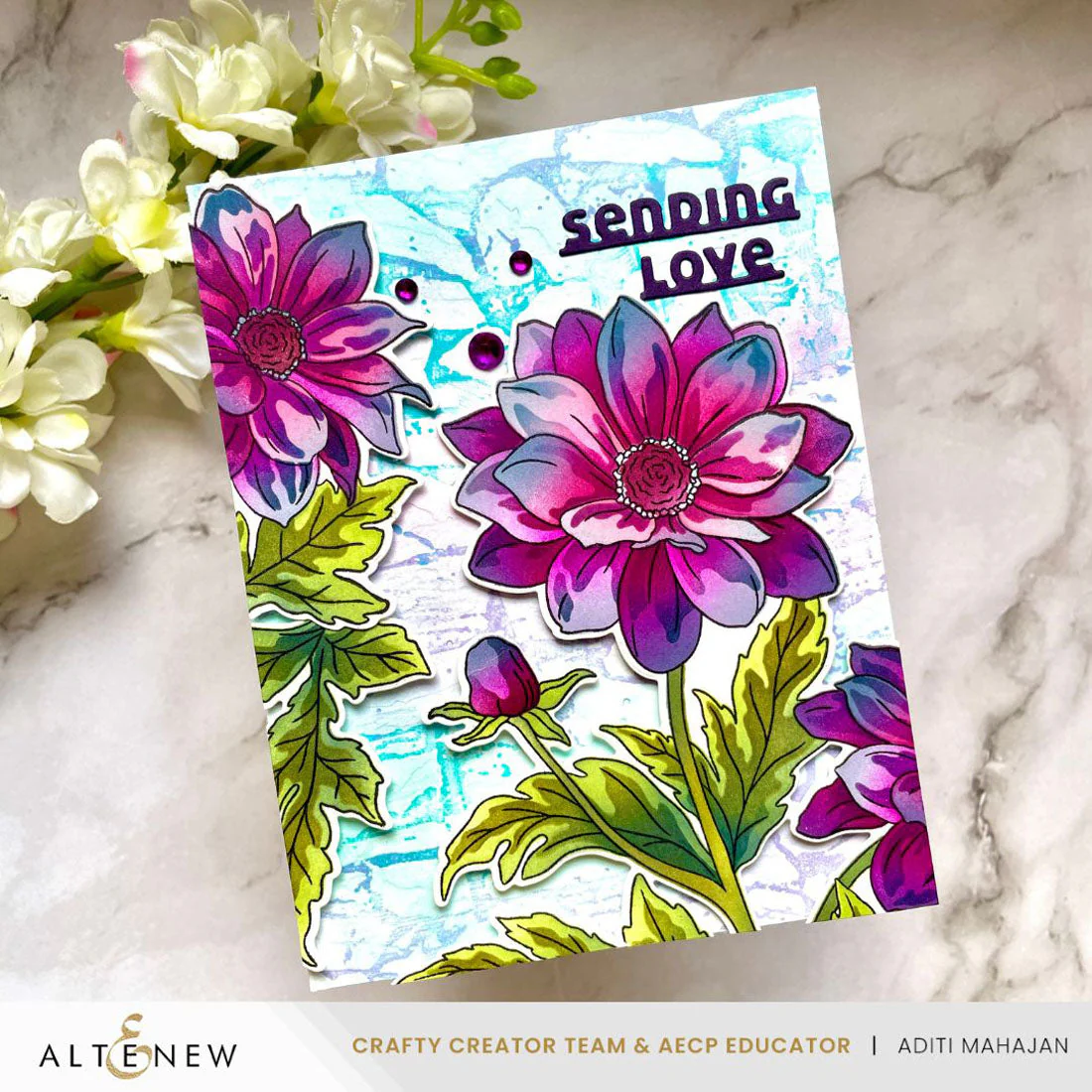 ALTENEW -Tranquility Fresh Dye Ink Mini Cube Set - 13