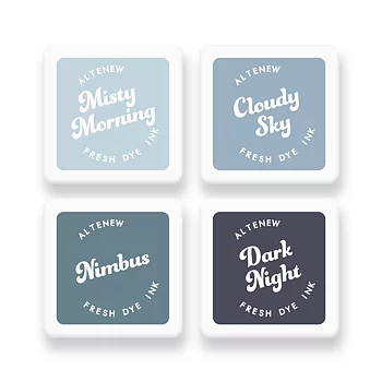 ALTENEW -Tranquility Fresh Dye Ink Mini Cube Set