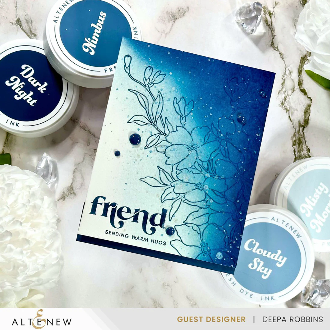 ALTENEW -Tranquility Fresh Dye Ink Mini Cube Set - 11