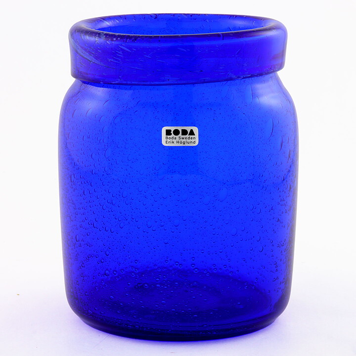 Erik Höglund (1950s) Blue Sturdy Vase 13 cm