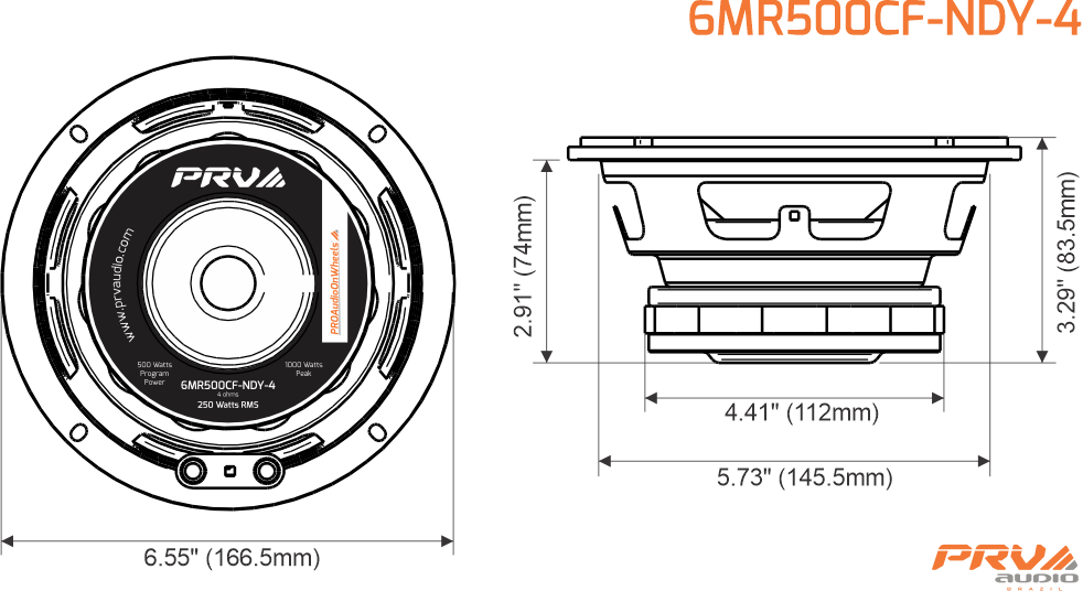 PRV Audio 6MR500CF-NDY-4  - 16