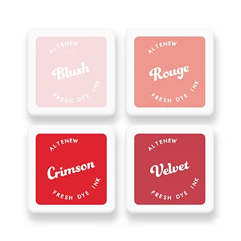 ALTENEW -Red Sunset Fresh Dye Ink Mini Cube Set