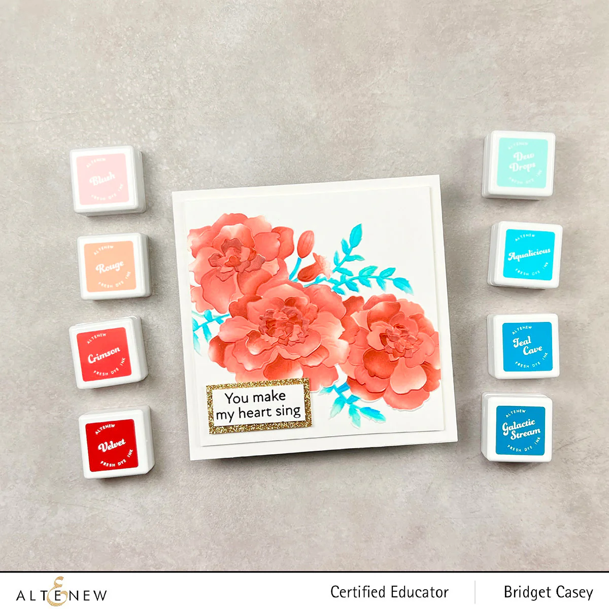 ALTENEW -Red Sunset Fresh Dye Ink Mini Cube Set - 2