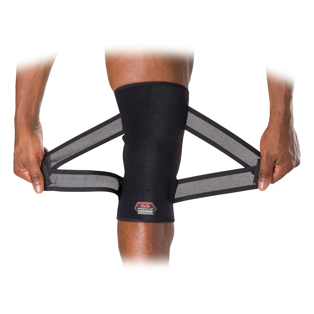 Kompressionsknäskydd med justerbara remmar – McDavid Cross Compression™ - 2