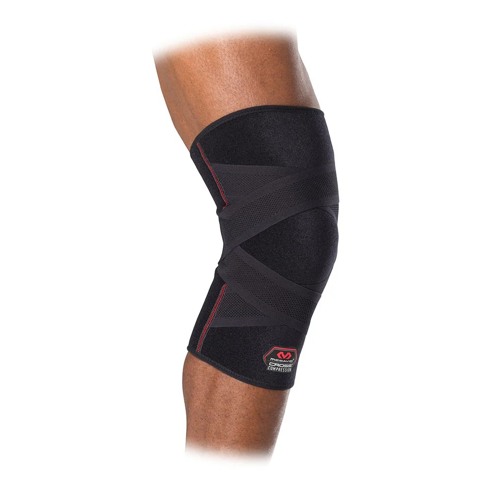 Kompressionsknäskydd med justerbara remmar – McDavid Cross Compression™