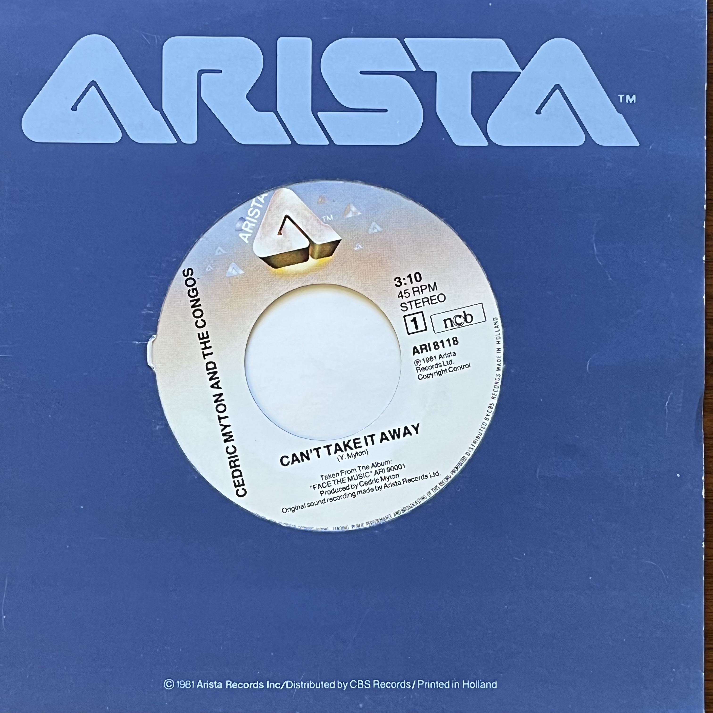 Cedric Myton & The Congos – Can't Take It Away