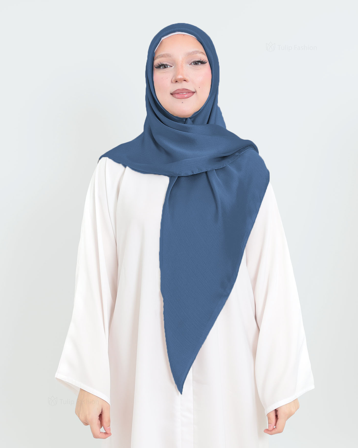 Hijab - Square metallic satin - Royal Blue