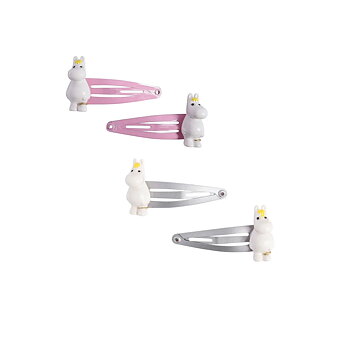 Snorkmaiden Hair Clips 2-Pack (Mixed - Pink / Silver)