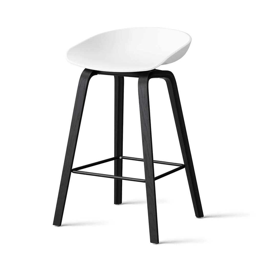 AAS 32 Low Barstol 65 cm (Vit/svart) - I lager -  HAY
