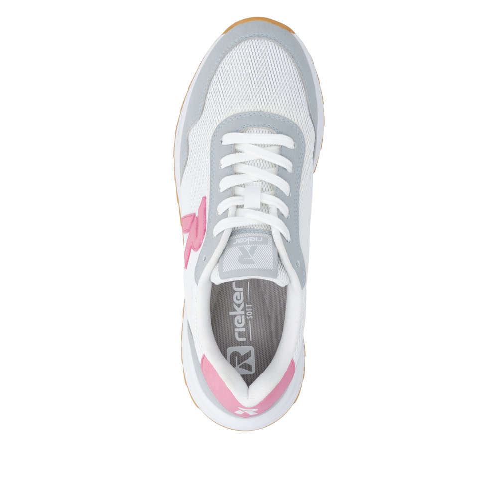Rieker Damsneakers Vit/Grå - 4