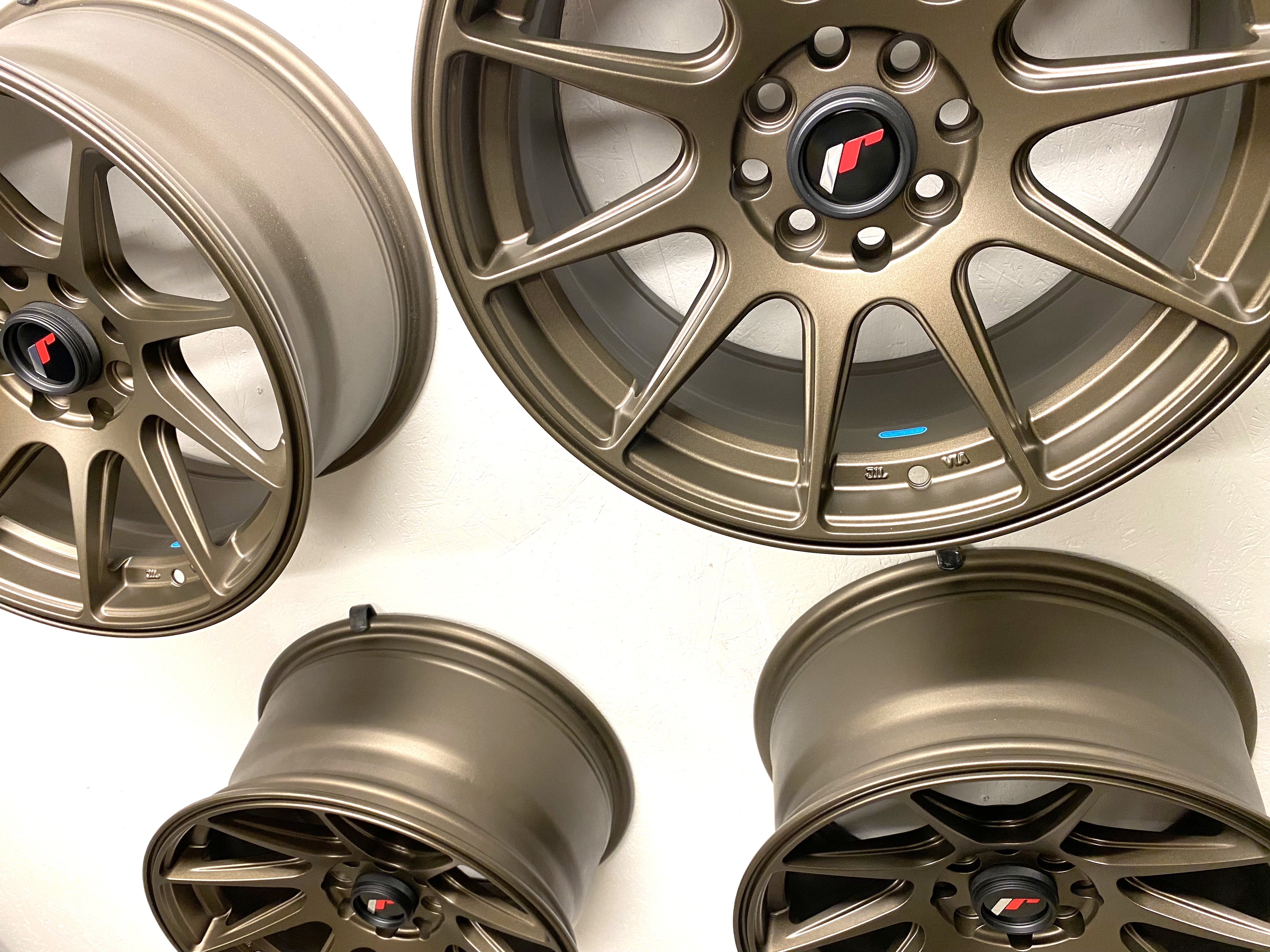 KAMPANJ | 4 st | NYA Fälgar | JR WHEELS JR11 MATT BRONZE | 4x100/4x108 8x16 ET25 67.1 - 2