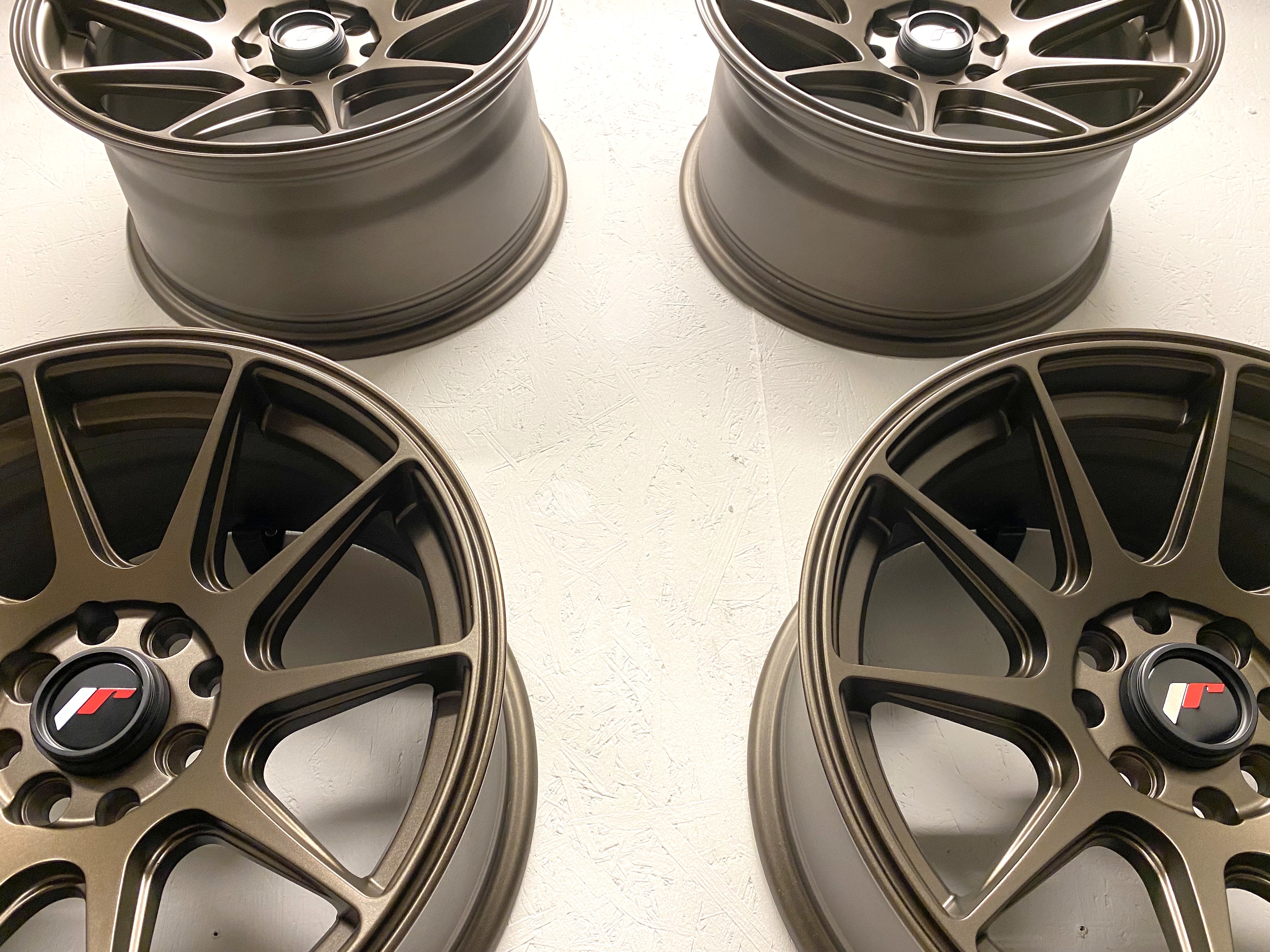 KAMPANJ | 4 st | NYA Fälgar | JR WHEELS JR11 MATT BRONZE | 4x100/4x108 8x16 ET25 67.1 - 4