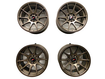 KAMPANJ | 4 st | NYA Fälgar | JR WHEELS JR11 MATT BRONZE | 4x100/4x108 8x16 ET25 67.1