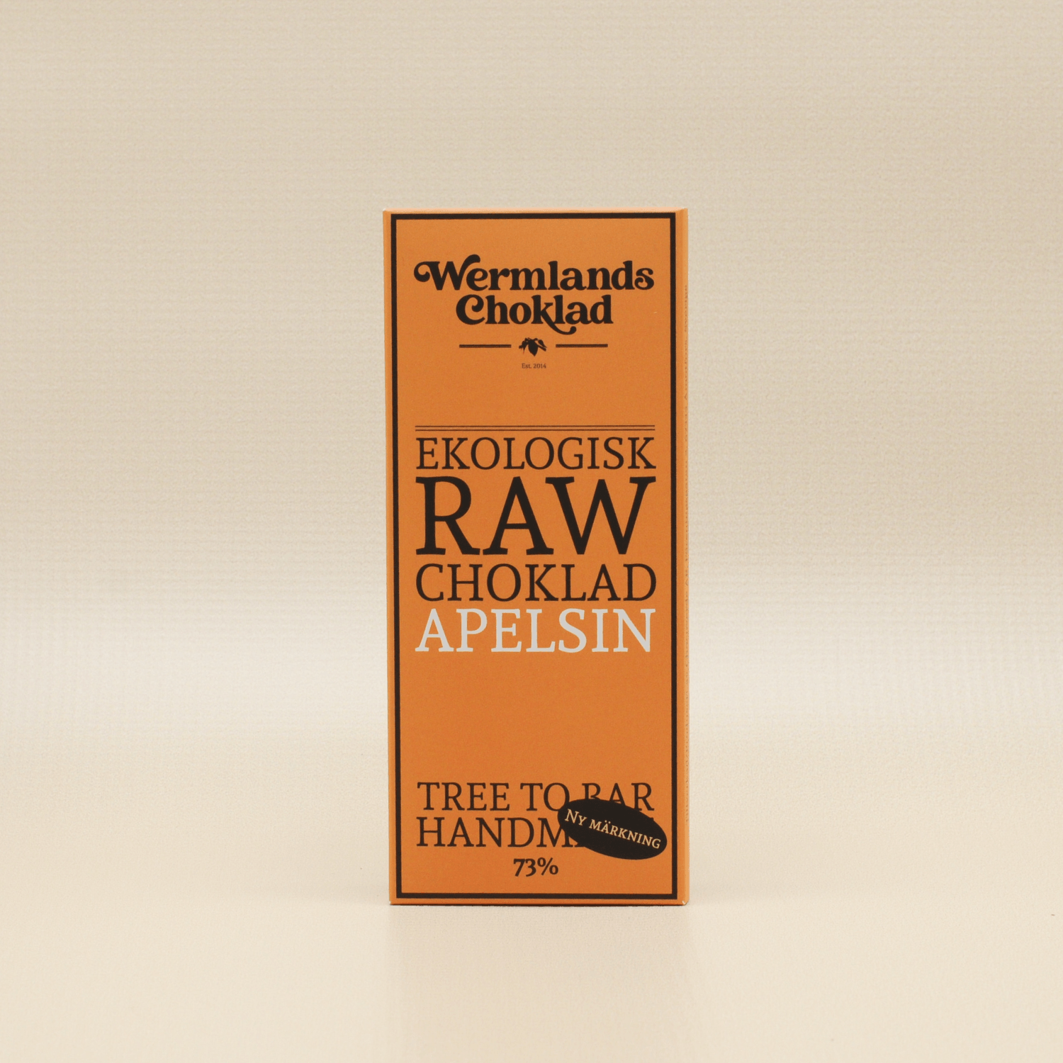 Raw Choklad Apelsin 73% 50g EKO, Wermland
