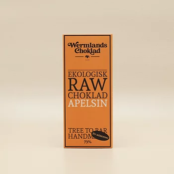 Raw Choklad Apelsin 73% 50g EKO, Wermland