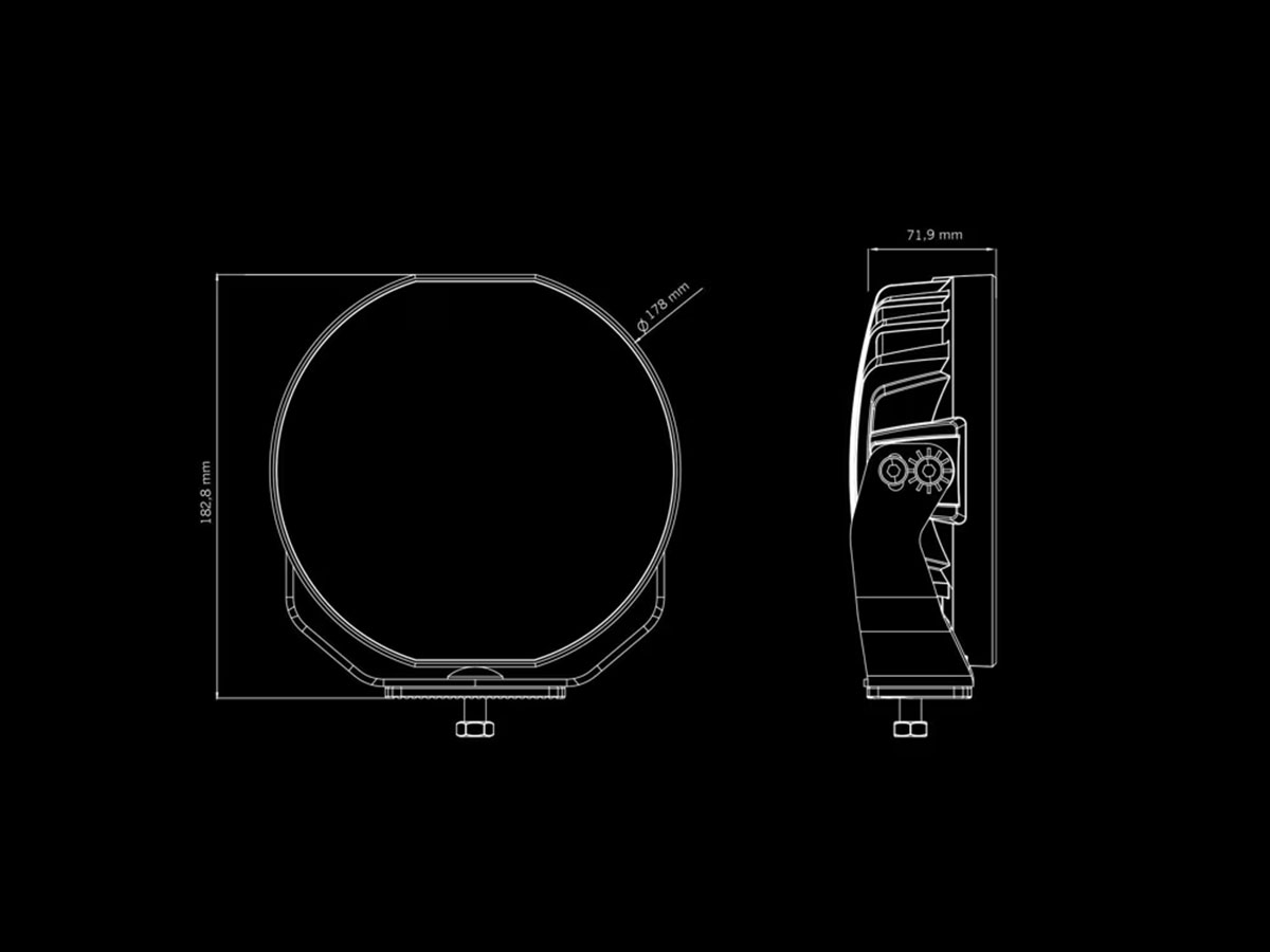 Siberia Skylord 7" 79W LED extraljus - 3