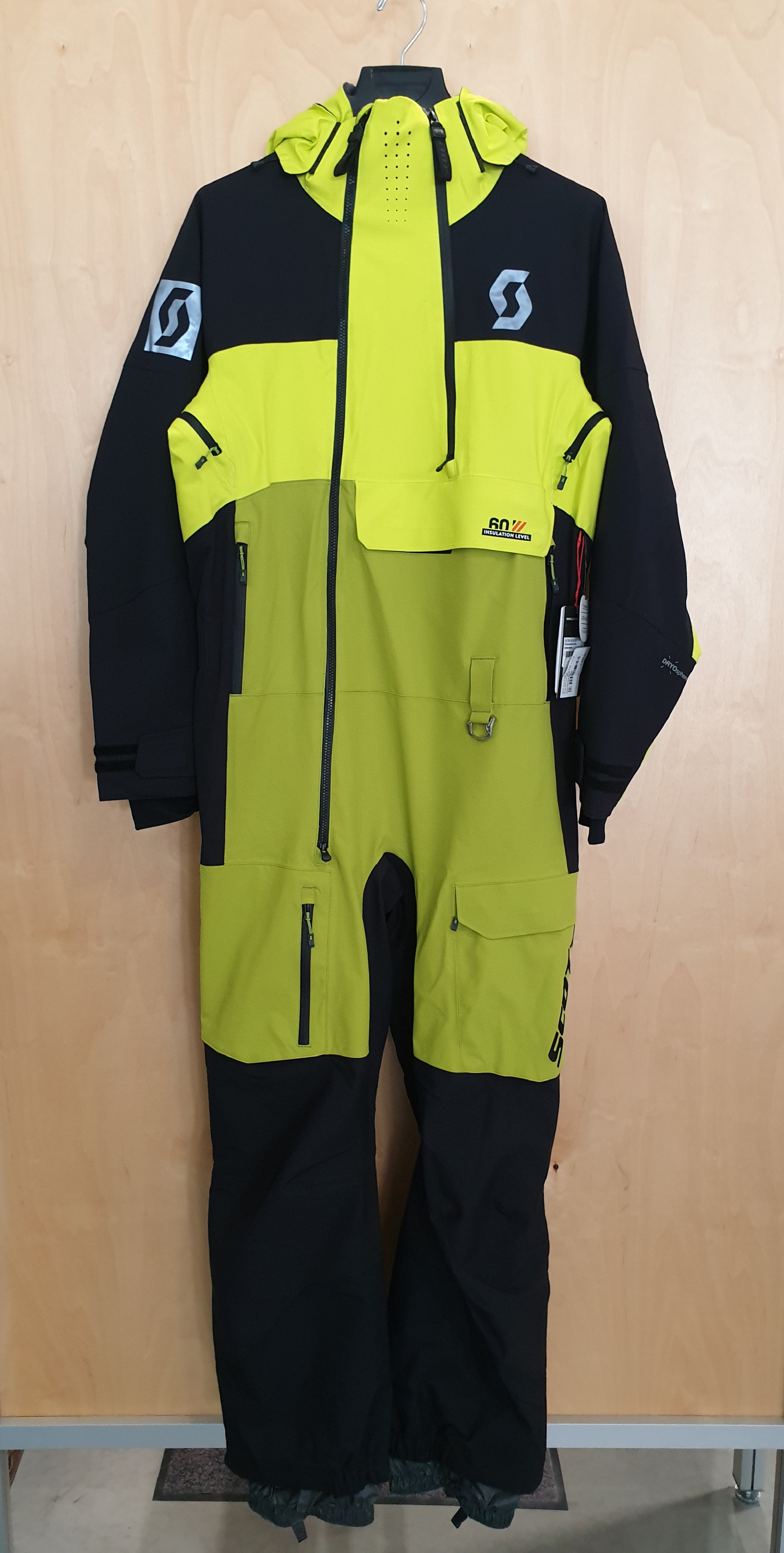 Scott One Piece M´s Artic Flex 60 Dryo Black/ Sulphur Yellow