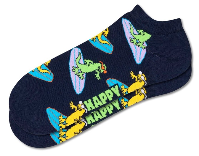 Happy Socks Surf Lizard Low Sock