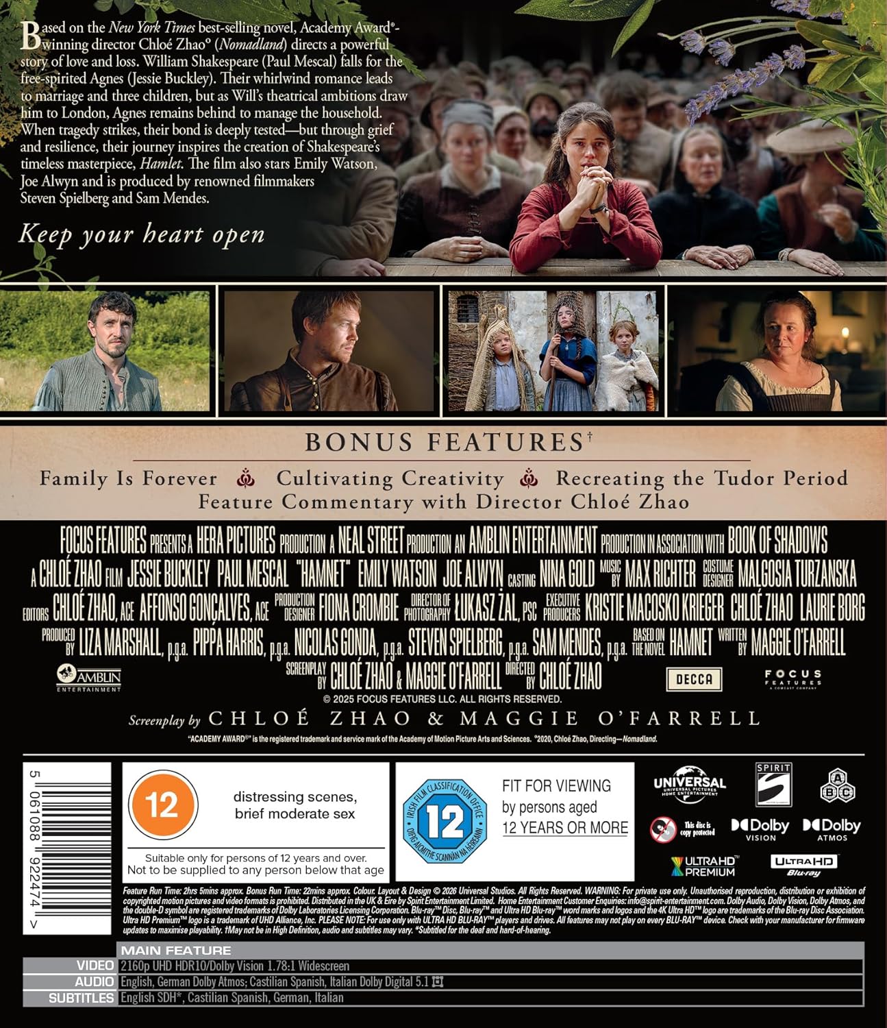 Hamnet (ej svensk text) (4K Ultra HD) - 2